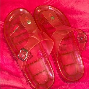 HOT PINK JELLY SLIDES